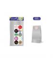 Bismark Pack de 10 Sobres Papel Kraft 50grs con 10 Pegatinas para Cierre - Medidas 19x36x6cm - Ideal para Regalos - Color Plata