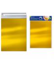 Bismark Pack de 4 Sobres Metalizados - Medidas 324x254mm - Cierre Autoadhesivo - Ideal para Regalos - Color Oro
