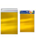 Bismark Pack de 4 Sobres Metalizados - Medidas 324x254mm - Cierre Autoadhesivo - Ideal para Regalos - Color Oro