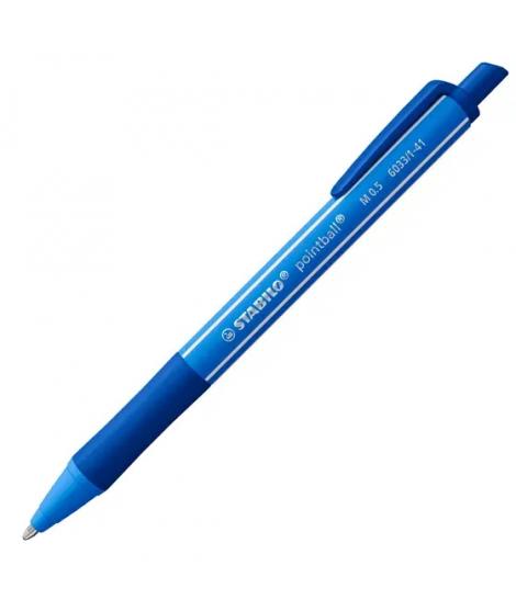 Stabilo Pointball Colorful Boligrafo Retractil - Trazo 0.5mm - Hecho con 87% Bioplastico - Grip Antideslizante - Recargable - Co
