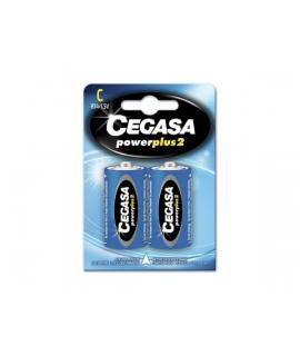 Cegasa Power Plus 2 Pack de 2 Pilas R14 C - Pilas Salinas para Aparatos de Bajo Consumo