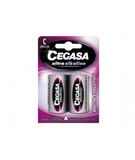 Cegasa Ultra Alcaline Pack de 2 Pilas LR14 C - Alta Tecnologia - Mas Capacidad, Potencia y Rendimiento
