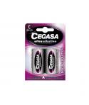 Cegasa Ultra Alcaline Pack de 2 Pilas LR14 C - Alta Tecnologia - Mas Capacidad, Potencia y Rendimiento