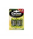 Cegasa Super Alkaline Pack de 6 Pilas LR6 AA - Alto Rendimiento - Fiabilidad - Tecnologia Avanzada
