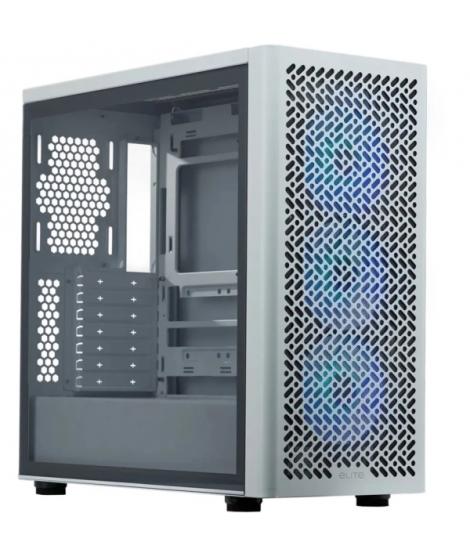 Cooler Master Elite 502 Caja Torre E-ATX - 3 Ventiladores 120mm RGB - Ventana Lateral - Gestion de Cables - Audio - 1xUSB-A - 1x