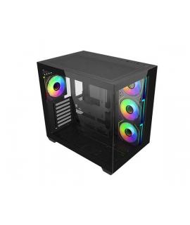 Cooler Master Elite 681 Caja Semitorre ATX/MicroATX/Mini-ITX - 4 Ventiladores 120mm RGB - Vista Panoramica - Doble Camara - Audi