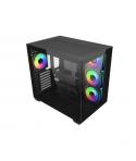 Cooler Master Elite 681 Caja Semitorre ATX/MicroATX/Mini-ITX - 4 Ventiladores 120mm RGB - Vista Panoramica - Doble Camara - Audi