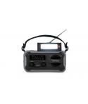 Thomson Radio Solar Portatil SOS - AM/FM - Bateria de 8000mAh - Linterna de Emergencia - 3 Modos de Carga - Funcion Powerbank - 