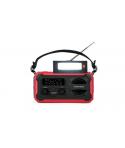 Thomson Radio Solar Portatil SOS - AM/FM - Bateria de 8000mAh - Linterna de Emergencia - 3 Modos de Carga - Funcion Powerbank - 