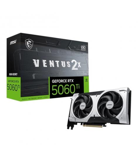 MSI GeForce RTX 5060 TI Tarjeta Grafica 8G VENTUS 2X OC PLUS 8GB GDDR7