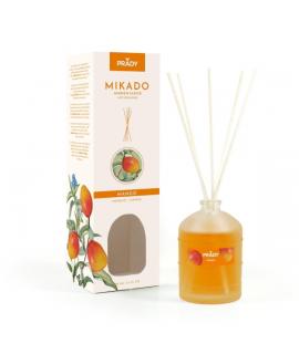 Prady Ambientador Mikado Mango - Frasco de Cristal 100 ml y Varitas Difusoras