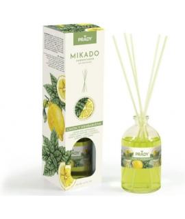 Prady Ambientador Mikado Limon y Hierbabuena - Frasco de Cristal 100 ml y Varitas Difusoras