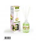 Prady Ambientador Mikado Melon - Frasco de Cristal 100 ml y Varitas Difusoras