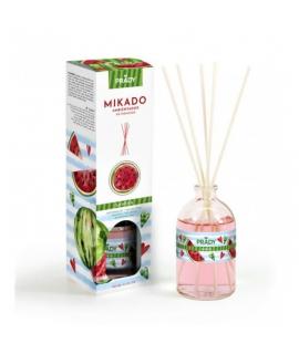 Prady Ambientador Mikado Sandia - Frasco de Cristal 100 ml y Varitas Difusoras