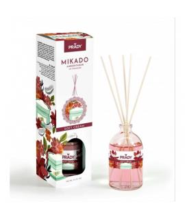 Prady Ambientador Mikado Soft Cream - Frasco de Cristal 100 ml y Varitas Difusoras