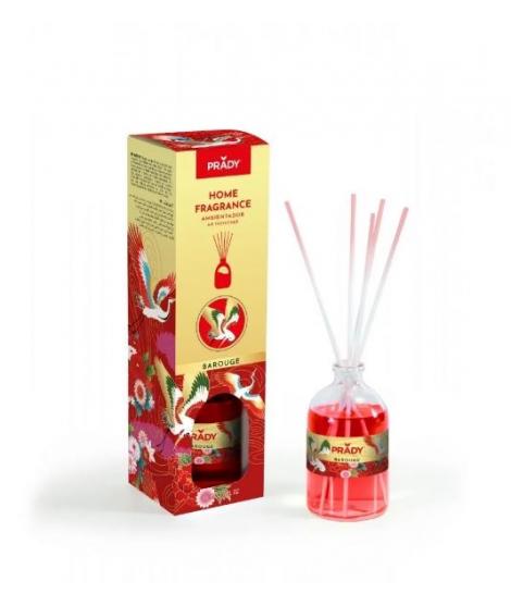 Prady Ambientador Mikado Barouge - Frasco de Cristal 100 ml y Varitas Difusoras