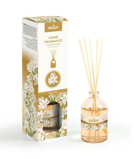 Prady Ambientador Mikado Malak - Frasco de Cristal 100 ml y Varitas Difusoras