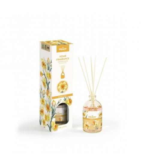 Prady Ambientador Mikado Narciso - Frasco de Cristal 100 ml y Varitas Difusoras