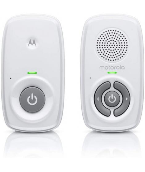 Motorola Nursery AM21 Vigilabebes de Audio - Alcance hasta 300m en Exterior y 50m en Interior - Conexion DECT - Color Blanco