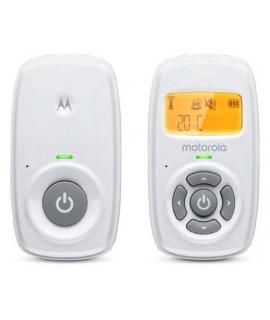 Motorola Nursery AM24 Vigilabebes de Audio - Alcance hasta 300m en Exterior y 50m en Interior - Conexion DECT - Sensor de Temper