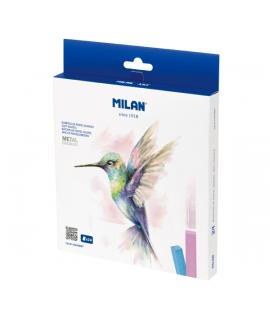 Milan Art Pack de 24 Barritas Pastel Blando - Colores Metalizados - Colores Surtidos
