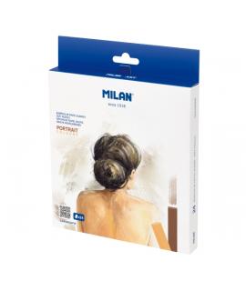 Milan Art Pack de 24 Barritas Pastel Blando - Colores Retrato - Colores Surtidos