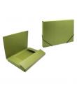 Bismark Carpeta para Proyectos - Medidas 350x230x30mm - Fabricada en Carton - Cierre con Gomas - Color Verde