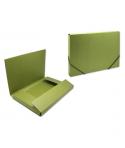 Bismark Carpeta para Proyectos - Medidas 350x230x30mm - Fabricada en Carton - Cierre con Gomas - Color Verde
