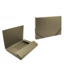 Bismark Carpeta para Proyectos - Medidas 350x230x30mm - Fabricada en Carton - Cierre con Gomas - Color Marron