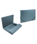 Bismark Carpeta para Proyectos - Medidas 350x230x30mm - Fabricada en Carton - Cierre con Gomas - Color Azul