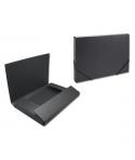 Bismark Carpeta para Proyectos - Medidas 350x230x30mm - Fabricada en Carton - Cierre con Gomas - Color Negro