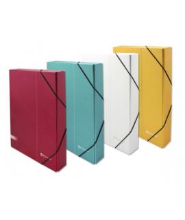 Bismark Carpeta para Proyectos - Medidas 350x230x30mm - Fabricada en Carton - Cierre con Gomas - Colores Surtidos