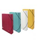 Bismark Carpeta para Proyectos - Medidas 350x230x30mm - Fabricada en Carton - Cierre con Gomas - Colores Surtidos