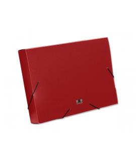 Manager Carpeta para Proyectos - Lomo de 50mm - Fabricada en Polipropileno - Cierre con Gomas - Color Rojo