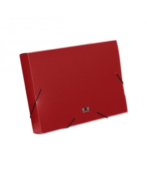 Manager Carpeta para Proyectos - Lomo de 50mm - Fabricada en Polipropileno - Cierre con Gomas - Color Rojo