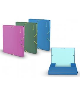 Bismark Carpeta para Proyectos A4 - Medidas 240x320x30mm - Fabricada en Polipropileno - Cierre con Gomas - Colores Surtidos