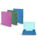 Bismark Carpeta para Proyectos A4 - Medidas 240x320x30mm - Fabricada en Polipropileno - Cierre con Gomas - Colores Surtidos