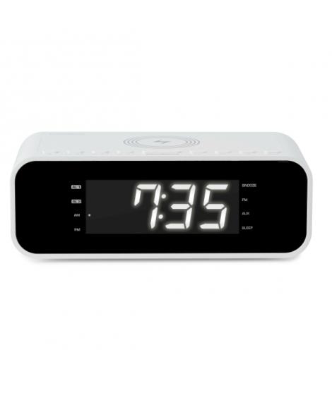 Thomson CR221I Radio Reloj Despertador - Cargador Induccion - USB - Doble Alarma - Color Blanco