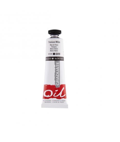 Daler Rowney Graduate Pintura al Oleo - Tubo de Aluminio - 38ml - Color Blanco Titanio