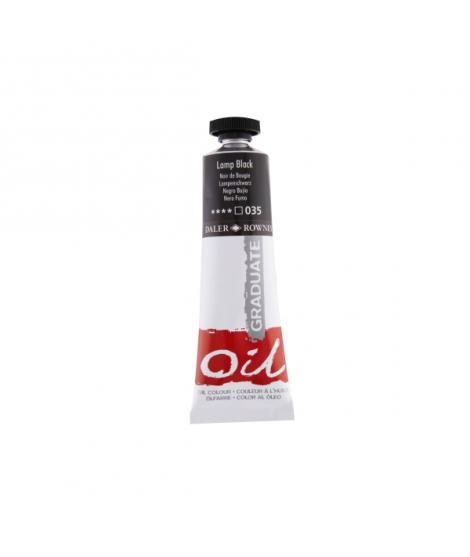 Daler Rowney Graduate Pintura al Oleo - Tubo de Aluminio - 38ml - Color Negro Lampara
