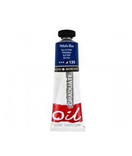 Daler Rowney Graduate Pintura al Oleo - Tubo de Aluminio - 38ml - Color Azul Ftalo