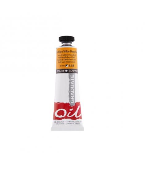 Daler Rowney Graduate Pintura al Oleo - Tubo de Aluminio - 38ml - Color Amarillo de Cadmio Profundo