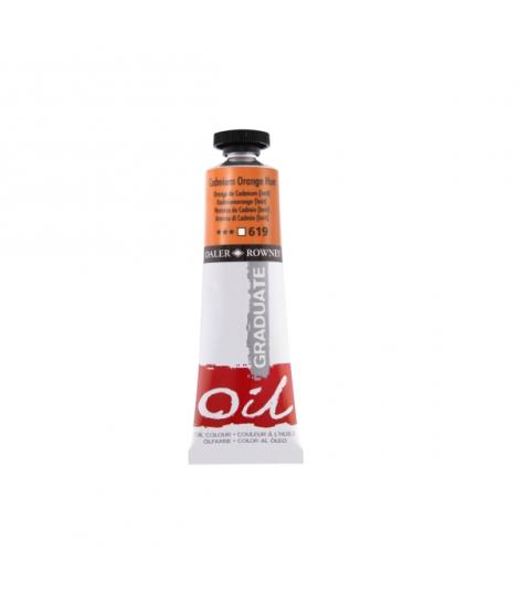 Daler Rowney Graduate Pintura al Oleo - Tubo de Aluminio - 38ml - Color Naranja de Cadmio