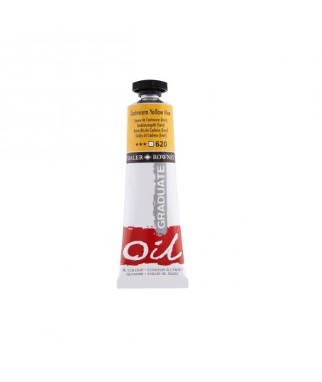 Daler Rowney Graduate Pintura al Oleo - Tubo de Aluminio - 38ml - Color Amarillo de Cadmio