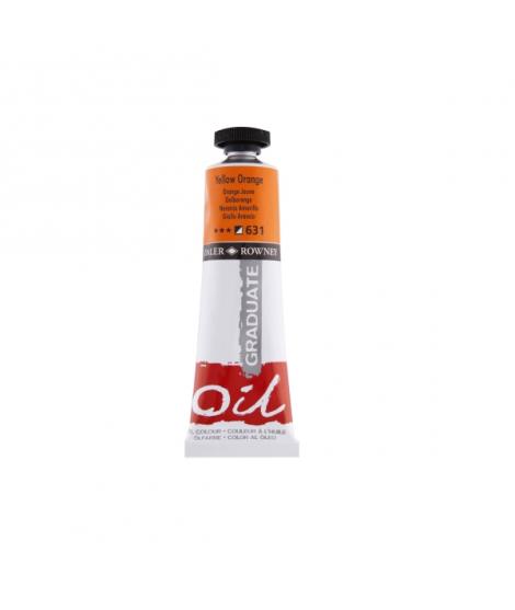 Daler Rowney Graduate Pintura al Oleo - Tubo de Aluminio - 38ml - Color Amarillo Anaranjado