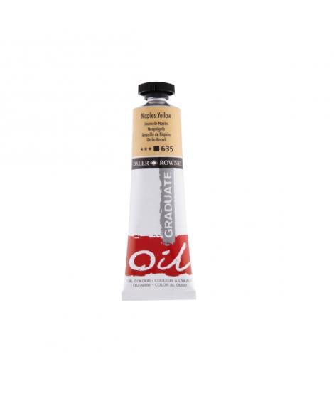 Daler Rowney Graduate Pintura al Oleo - Tubo de Aluminio - 38ml - Color Amarillo de Napoles