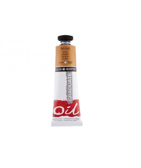 Daler Rowney Graduate Pintura al Oleo - Tubo de Aluminio - 38ml - Color Oro Rico