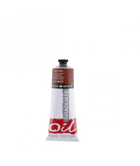 Daler Rowney Graduate Pintura al Oleo - Tubo de Aluminio - 220ml - Color Siena Quemada