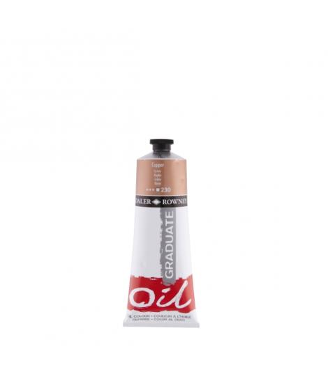 Daler Rowney Graduate Pintura al Oleo - Tubo de Aluminio - 220ml - Color Cobre