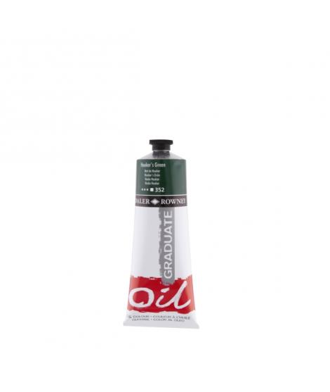 Daler Rowney Graduate Pintura al Oleo - Tubo de Aluminio - 220ml - Color Verde Hooker